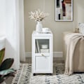 Miniatyrbillede 2 af 8: Rootz Mobile Arkiverskab - Dokumentopbevaring - Office Organizer - Easy Access skuffer - 31x60x70cm - MDF & Glass - 5 hjul til mobilitet