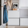 Miniatyrbild 2 av 9: Rootz justerbart skoskåp - Skokipper - Skoställ - Mångsidig förvaring - Justerbara fack - MDF-konstruktion - 61cm x 81cm x 26cm