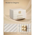Miniatyrbild 3 av 6: Rootz smyckeskrin - Organizer - Förvaringsfodral - PU-läder - Snygg design - 21,5 cm x 24 cm x 15,8 cm
