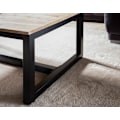 Miniatyrbillede 6 af 6: Rootz Large sofabord - Moderne industriel sofabord - Rektangulært bord - Unikt håndlavet design - 110 cm x 60 cm x 40 cm