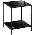 Miniatyrbillede 6 af 6: Rootz Lille sidebord med opbevaring - Sofabord - Stuebord - Justerbare fødder - 40cm x 40cm x 50cm