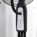 Pikkukuva 4 / 7: Rootz Stand Fan - Water-cooled Stand Fan - Pedestal Fan - Fan With Mist Function - Fog Function - Metal + Silver - Black