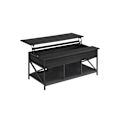 Miniatyrbillede 1 af 7: Rootz Antracit Grå-Sort Sofabord - Spånplade Stål - Stuebord - Moderne Bord - Robust konstruktion - 60cm x 120cm x 62cm