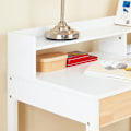 Miniatyrbillede 5 af 8: Rootz Compact Desk Table - Writing Desk - Study Desk - Space Saving Design - 100x95x59cm - Ideel til små værelser - MDF -materiale