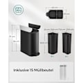Miniatyrbild 6 av 6: Rootz avfallssepareringssystem 2 fack - Återvinningskärl - Stålkonstruktion - PVC Innerfoder - 30L och 20L - 49cm x 29cm x 64cm