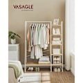 Miniatyrbillede 2 af 7: Rootz Oak White Tøjstativ - Garderobeskabe - Spånpladestål - Kraftig - Rummelig - Nem montering - 45cm x 120cm x 160cm