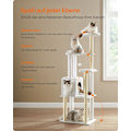 Miniatyrbillede 3 af 8: Rootz Large Cat kradsestolpe - Kattetræ - Katteskraber - Spånplade - Plys - Sisal - 58cm x 40cm x 165cm