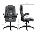 Miniatyrbild 3 av 10: Rootz Executive Chair - Datorstol - Kontorsstol - Imiterat läder - Justerbar höjd - 60cm x 69cm x 111-121cm