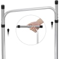 Miniatyrbild 8 av 9: Rootz justerbart campingbord - Bärbart hopfällbart bord - Utomhusmatbord - Justerbart i höjdled, integrerad förvaring, enkelt underhåll - 47 cm x (62