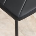 Miniatyrbild 8 av 10: Rootz Set med 4 matsalsstolar - Köksstolar - Modern design - Optimalt stöd - Maximal komfort - Hållbar och robust - 41cm x 50cm x 97cm - Svart