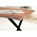 Miniatyrbillede 4 af 6: Rootz Solid kontorbord - Moderne skrivebord - Trækorn - Håndlavet - Metalben - 140cm x 80cm x 76cm