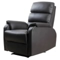 Miniatyrbillede 6 af 7: Rootz Lænestol - Hvilestol - Tv-stol - Sofastol - Hjørneskrivebord med CPU-stativ - Justerbar - Ergonomisk - Kunstlæder - Stål - Brun - 75 x 92 x 99 c