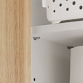 Miniatyrbillede 9 af 9: Rootz Vægmonteret Badeværelsesskab - Opbevaringsenhed - Toiletskab - MDF - Gummitræ - 68cm x 48cm x 20cm