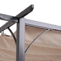 Miniatyrbillede 7 af 11: Rootz Cabriolet Pavillon - Sort, Beige - Metal, Polyester - 118,11 cm x 118,11 cm x 90,55 cm
