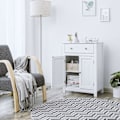 Miniatyrbillede 5 af 8: Rootz Badeværelsesskab - Vaskeskab - Badeværelses opbevaringsskab - Gulvstående badeværelsesskab - Hjørnebadeværelsesskab - Med dobbeltdør - Hvid - 60