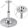 Miniatyrbild 6 av 7: Rootz Swivel Bar Pall - Lågprofilstol - Justerbar Pall - Imiterat läder - 33,5 cm Sits - 52-67 cm Höjd - 38,5 cm Base