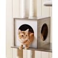 Miniatyrbild 7 av 8: Rootz skrapstolpe - Katthus - Kattgrotta - Med leksaksboll - Kattträd - Greige - 58 x 40 x 165 cm (L x B x H)