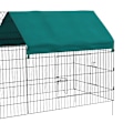 Miniatyrbild 9 av 10: Rootz Inhägnad för smådjur - Utomhushus för sällskapsdjur - Lekhage för husdjur - Stålram - Oxford-polyester - Markspikar - 220 cm x 85 cm x 103 cm