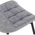 Miniatyrbild 7 av 9: Rootz Set med 2 matstolar - Köksstolar - Sittplatser i konstläder - Bekväm och hållbar - Mångsidig och golvsäker - 46 cm x 40,5 cm x 85,5 cm