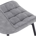 Pikkukuva 7 / 9: Rootz 2 ruokapöydän tuolin setti - Keittiötuolit - Keinonahkaiset istuimet - Mukavat ja kestävät - Monipuoliset ja lattialle turvalliset - 46 cm x 40,