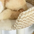 Miniatyrbillede 11 af 11: Rootz Cat Tree - beige, kaffe - klasse E1 spånplade, plys, jute - 24 cm x 16,14 cm x 37,8 cm