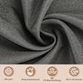 Miniatyrbillede 5 af 7: Rootz Sun Sail Shade - Vandtæt Soltæt - Højdensitetsstof - 95 % UV-beskyttelse - 300D Oxford-stof - 200g/m² - Mørkegrå - 5 mm rustfrit stål D-ring - 4