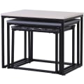 Miniatyrbild 6 av 9: Rootz Soffbord - Set med 3 - Sidobord - Soffbord - Metall - MDF - Olika dimensioner