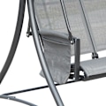 Pikkukuva 8 / 11: Rootz Swing 3-paikkainen - harmaa - metalli, alumiini, polyesteri - 77,16 cm x 50,39 cm x 67,71 cm