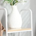 Pikkukuva 4 / 8: Rootz-vaateteline - Vaateteline - Takkiteline - 5 hyllyä - 1 vaatetanko - Natural + Valkoinen - 101 cm x 39 cm x 160 cm