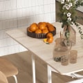 Miniatyrbild 9 av 10: Rootz hopfällbart bord på hjul - Mångsidigt bärbar datorbord - Matbord - Utrymmesbesparande design - Hållbar konstruktion - Lätt rörlighet - 120L x 80