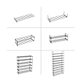 Miniatyrbillede 6 af 8: Rootz justerbar skostativ - Skobeslag - Pladsbesparende - Nem montering - Metalrør - 92cm x 30cm x 194cm