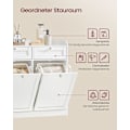 Miniatyrbillede 3 af 6: Rootz badeværelsesskab med vasketøjskurve - Organizerskab - Opbevaringsskuffesystem - MDF - Polyesterstof - 40 cm x 78,9 cm x 80,2 cm