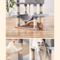 Miniatyrbild 7 av 8: Rootz Cat Tree - Skrapstolpe - Cat Climbing Tree - Cat Activity Tree - Cat Play Tree - Modern Cat Tree - Cat Tree House - Spånskiva - Plysch - Sisal -