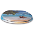Miniatyrbild 3 av 8: Rootz Duroplastic Toalettsits - Mjukstängningsmekanism - Antibakteriellt skydd - 45,5 cm x 37,1 cm - Oval form - Vit - Universal passform