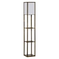 Miniatyrbillede 10 af 11: Rootz gulvlampe med hylder - trægulvlampe - stående lampe - stilfuld opbevaring - 26 x 26 x 160 cm