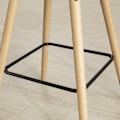 Pikkukuva 7 / 8: Rootz kääntyvä baarijakkara - korkeussäädettävä jakkara - pehmustettu istuin - Design-jakkara Home Bariin - 98cm x 36cm x 38cm