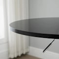 Miniatyrbild 5 av 7: Rootz Barbord - Modernt runt matbord - 360° vridbart bord - Bistrobord - Höjdjusterbart - Stål - Svart - Ø61 x 70-90 cm