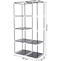 Miniatyrbillede 6 af 7: Rootz Garderobe XL - Garderobeskab - Sammenfoldelig Garderobe Sort