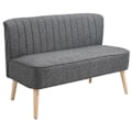 Miniatyrbillede 5 af 9: Rootz Sofa - 2-personers Sofa - Sofasæde - Lounge Sofa - Mørkegrå - 117 x 56,5 x 77 cm