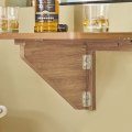 Miniatyrbild 8 av 9: Rootz Väggmonterat hopfällbart bord - Köksbord - Skrivbord - Utrymmesbesparande design - Slitstarkt PB-material - Perfekt för små utrymmen och barnrum