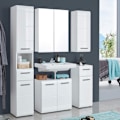 Pikkukuva 8 / 10: Rootz Bathroom Mirror Cabinet - Wall Storage - Reflective Unit - Vanity Organizer - Bath Fixture - Mirrored Chest - Washroom Cupboard - White High Glo