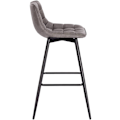 Pikkukuva 5 / 7: Rootz-baarijakkara - Designer-baarituoli - Jalkatuella varustettu työpöytä - Keinonahka - Ergonominen ja mukava - Tukeva ja kestävä - Monipuolinen ja