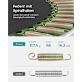 Miniatyrbillede 4 af 7: Rootz trampolin - hoppende udstyr - familiesjov - galvaniseret stål - 150 kg bæreevne - 76 cm højde - 64 fjedre - 2,4 m x 2,4 m