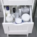 Miniatyrbillede 4 af 6: Rootz Badeværelsesmøbler - Smalt skab - Fritstående badeværelsesmøbler - Badeværelsesskab - Kommode - Hvid