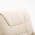 Miniatyrbillede 5 af 6: Rootz Massagestol - Ståstøtte - 8 Vibrationspunkter - Varmefunktion - Fodstøtte - Kunstlæder - Cremehvid - 93L x 95W x 106H cm