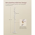 Miniatyrbillede 5 af 5: Rootz Rubber Wood Coat Stand - Cappuccino Dye - Garderobe Stand - Holdbar bøjle - 30x30x175 cm
