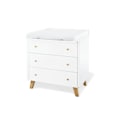 Pikkukuva 1 / 3: Rootz Changing Unit 'Pan' leveä - Baby Dresser - Taimitarhanvaihtopöytä - Säädettävä korkeus - 100 cm x 56 cm x 101cm
