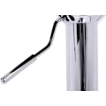Miniatyrbillede 5 af 10: Rootz Justerbar Barstol i imiteret læder - Drejelig barstol - Bordstol - Holdbar kromramme - Komfortabel siddeplads - Let at rengøre - 84-106 cm x 38