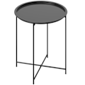 Miniatyrbild 1 av 10: Rootz Round Garden Table - Terrassbord - Fällbart utomhusbord - Hållbart stål - Ø46cm x 50 cm