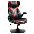 Miniatyrbillede 1 af 6: Rootz Gaming Chair - Ergonomisk Computerstol - Drejestol - Med Vippefunktion - Sort/Rød - 67 x 75 x 106-112 cm
